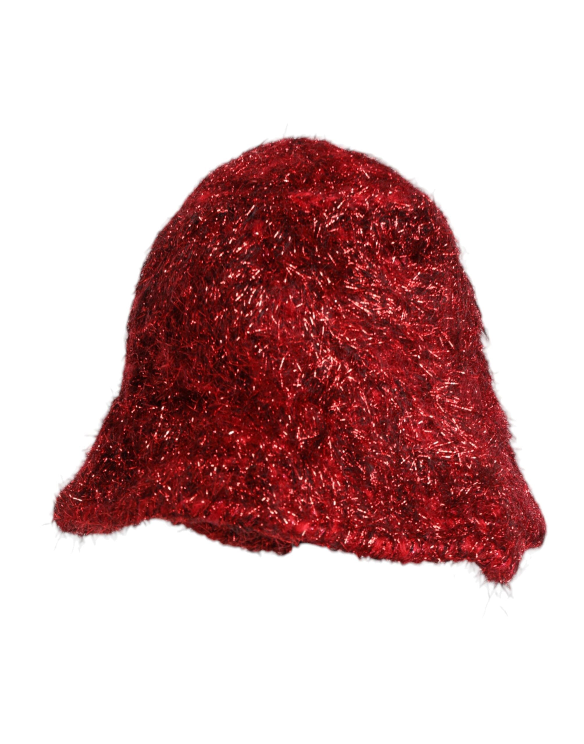 Dolce &amp; Gabbana – Fischerhut mit breiter Krempe aus roter Viskose-Lametta