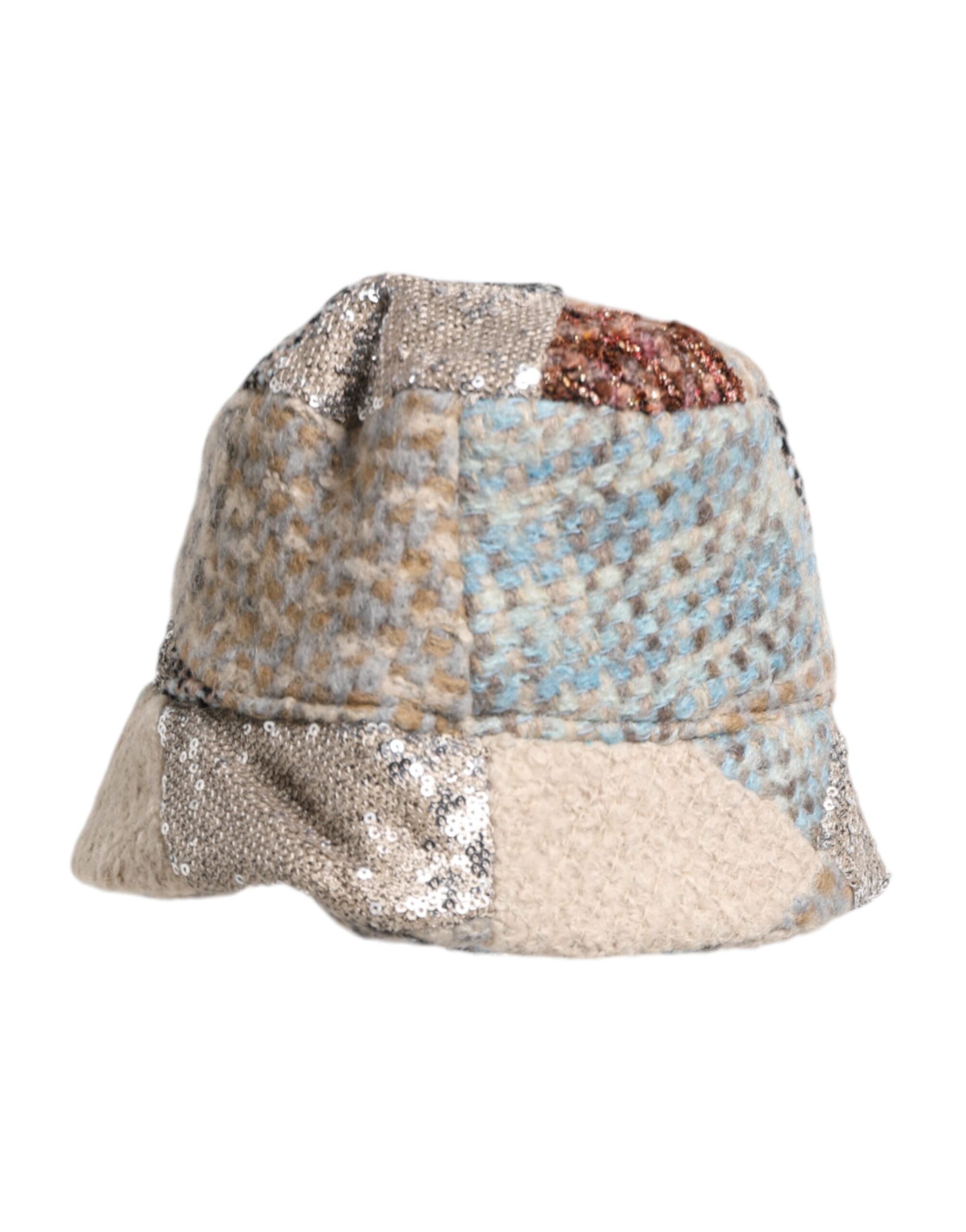 Dolce &amp; Gabbana – Mehrfarbiger Fischerhut mit Patchwork-Verzierung