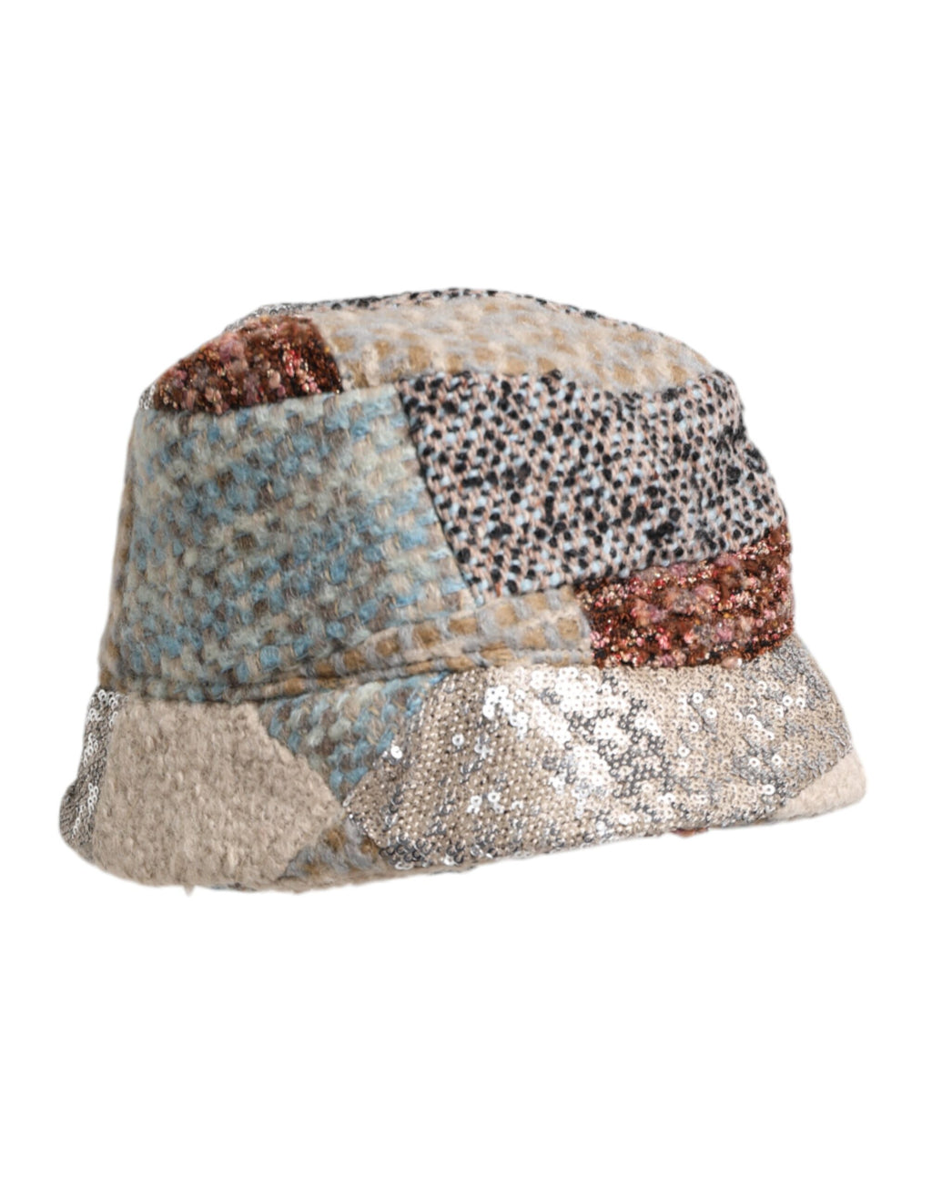 Dolce &amp; Gabbana – Mehrfarbiger Fischerhut mit Patchwork-Verzierung