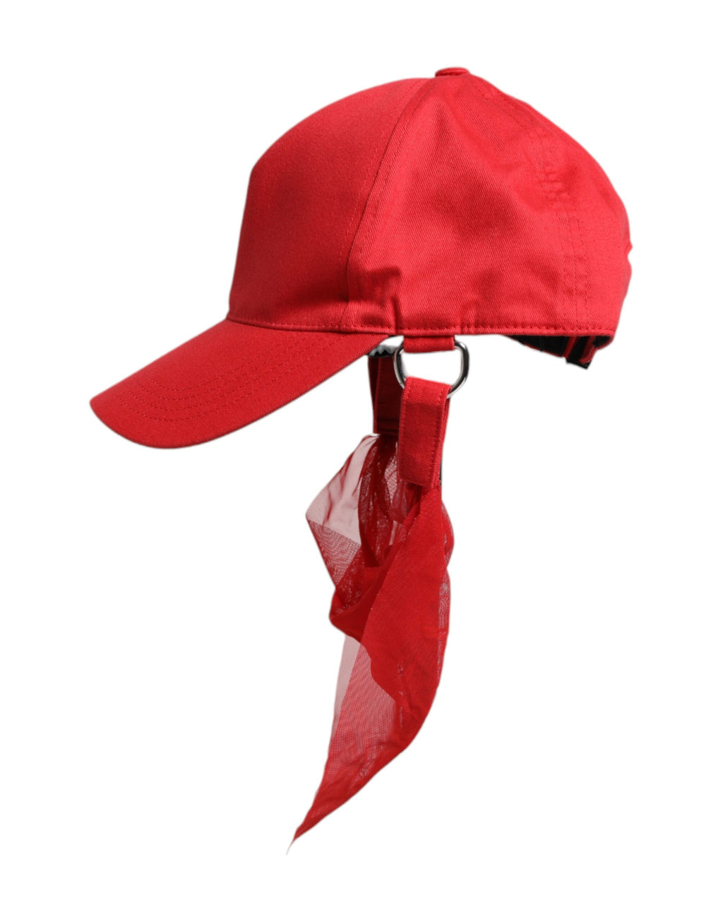 Dolce &amp; Gabbana Rote 6-Panel-Baseballkappe aus Baumwolle für Damen