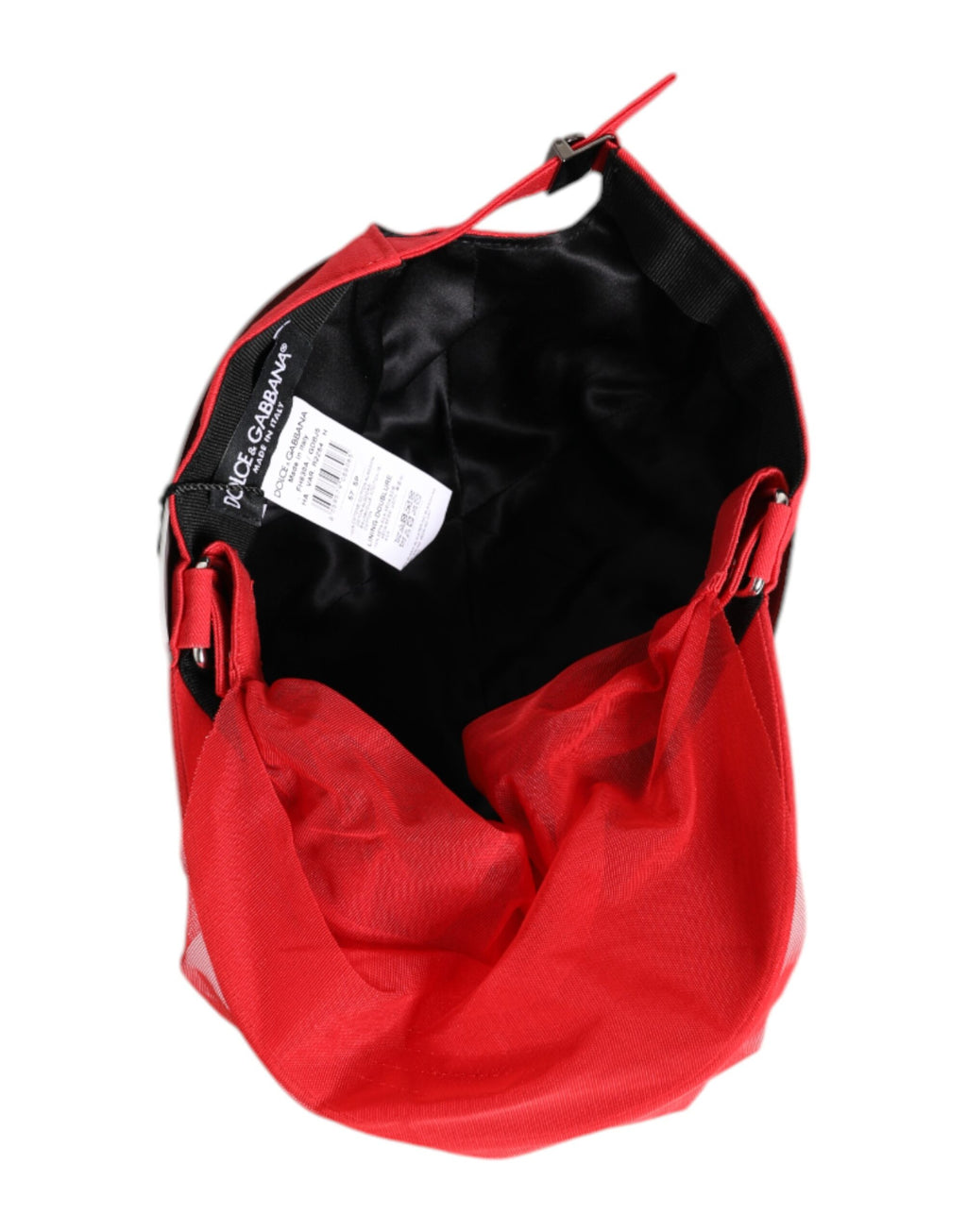 Dolce &amp; Gabbana Rote 6-Panel-Baseballkappe aus Baumwolle für Damen