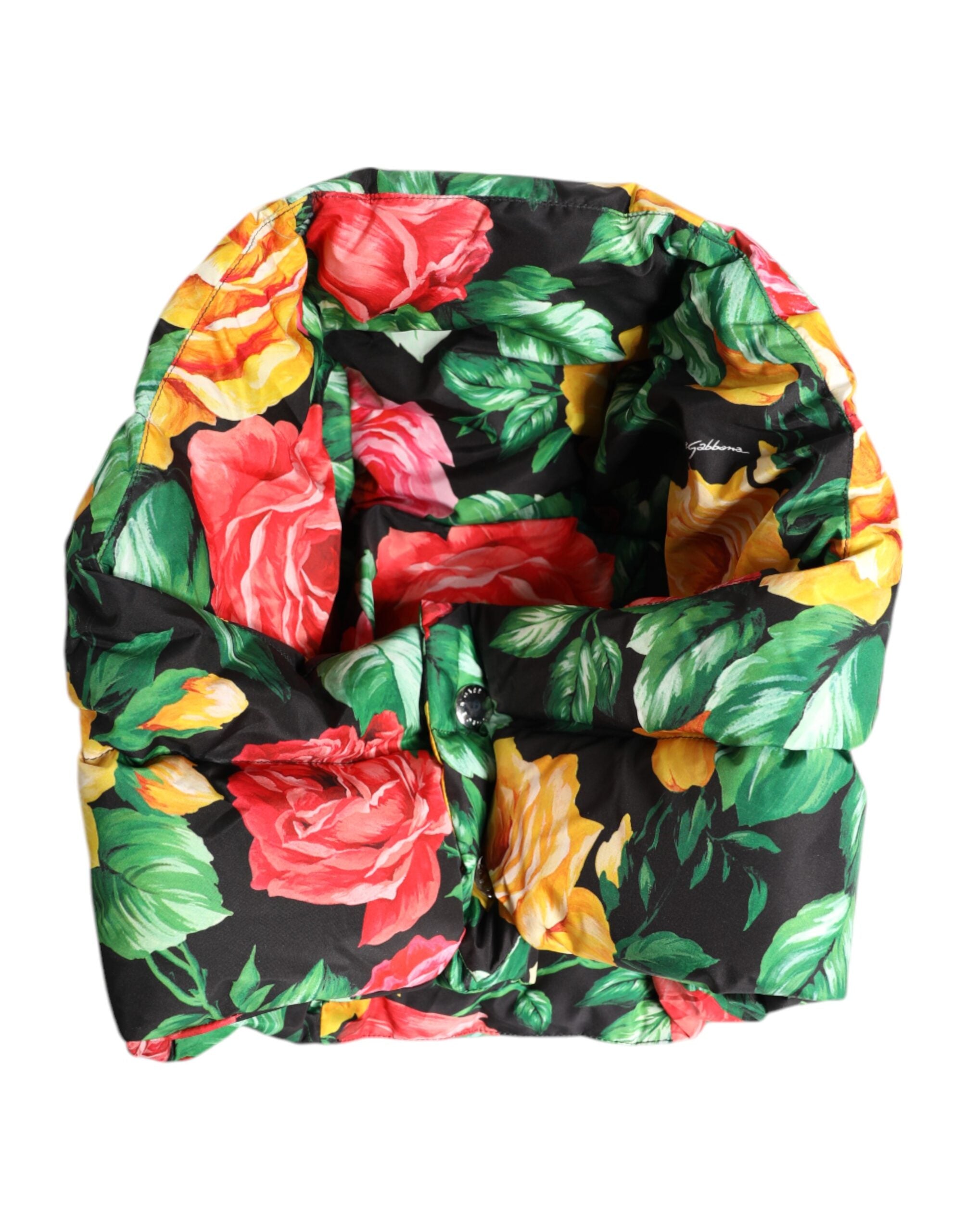 Dolce &amp; Gabbana – Mehrfarbiger Wickelhut mit Blumenmuster