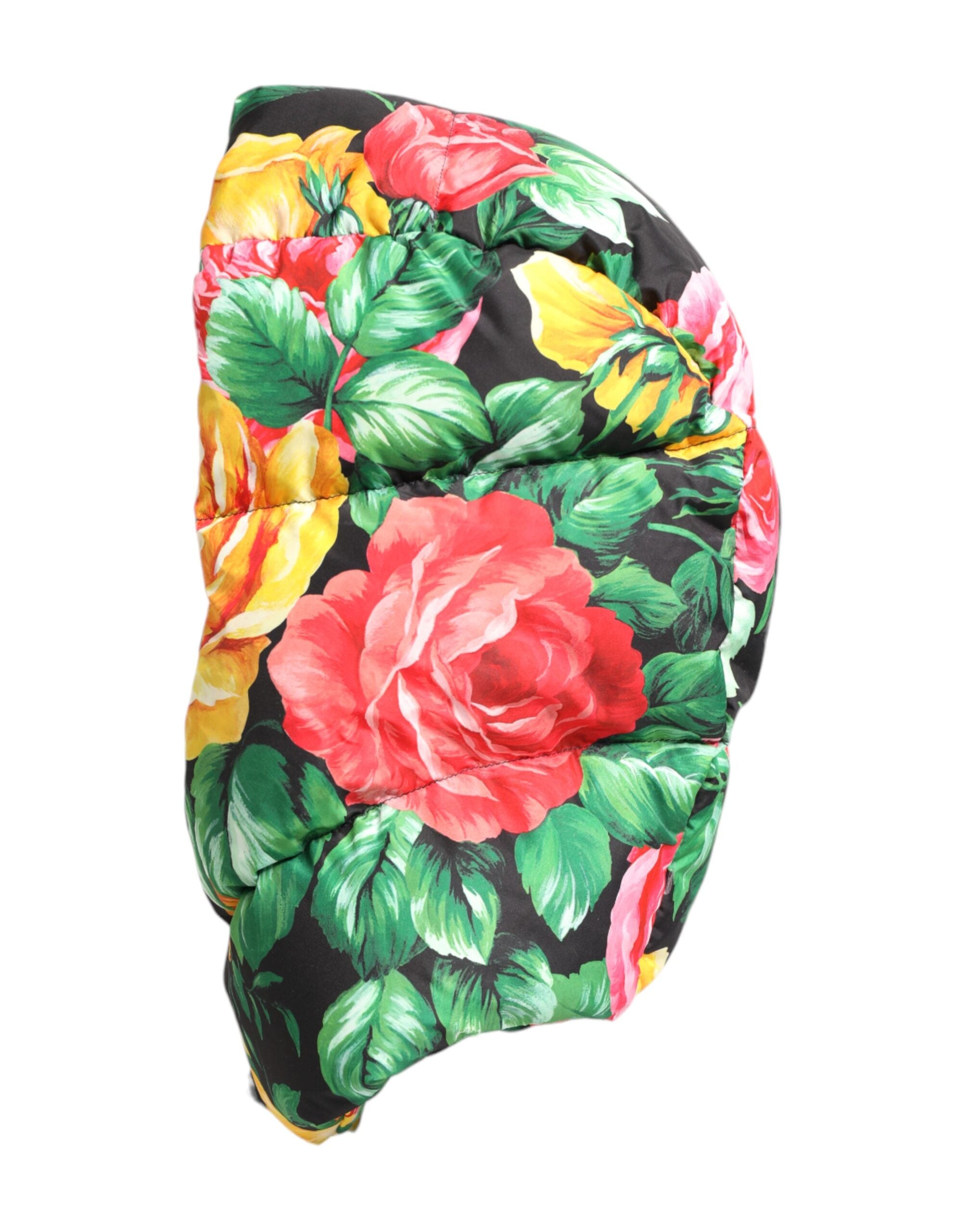 Dolce &amp; Gabbana – Mehrfarbiger Wickelhut mit Blumenmuster
