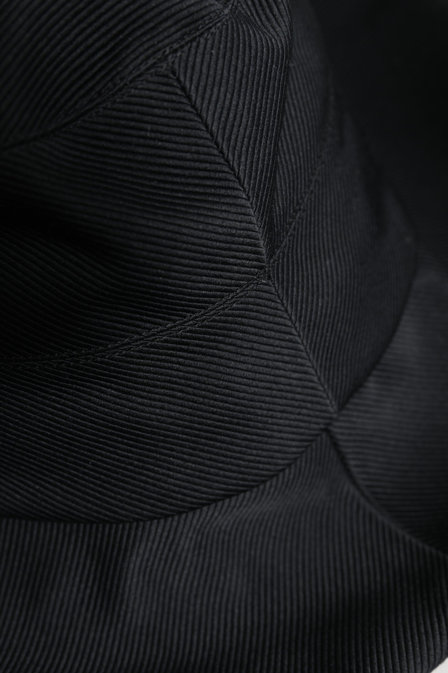 Dolce &amp; Gabbana – Fedora-Hut aus schwarzer Baumwolle mit breiter Krempe