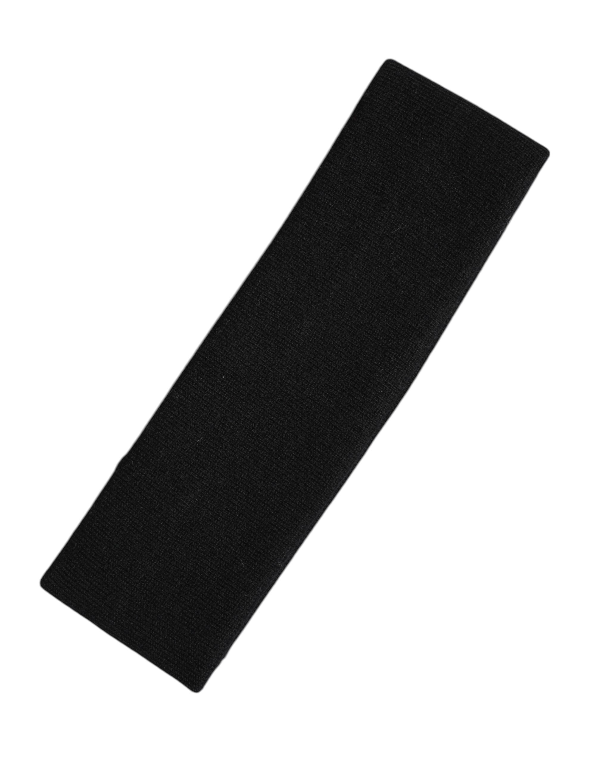 Dolce &amp; Gabbana – Schwarze Strickmütze aus Kaschmir für Damen