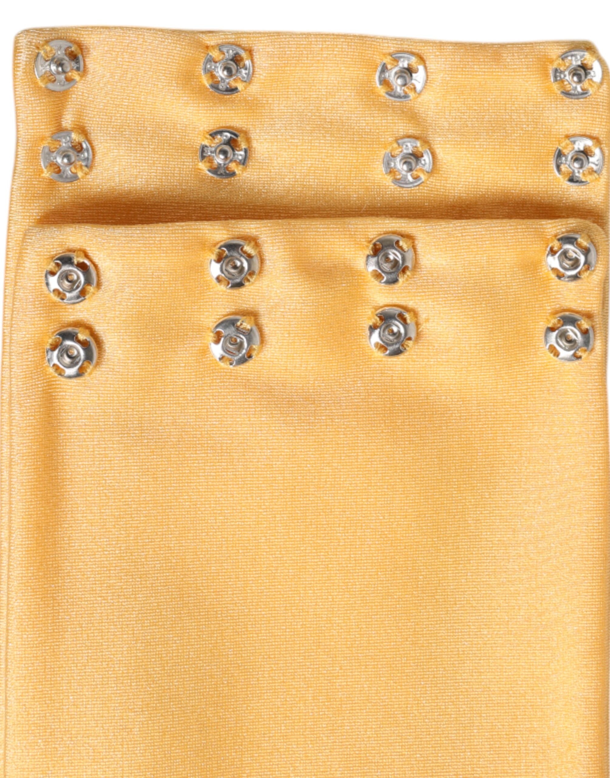 Dolce &amp; Gabbana – Gelber Nylon-Stretch-Halswärmerschal für Damen