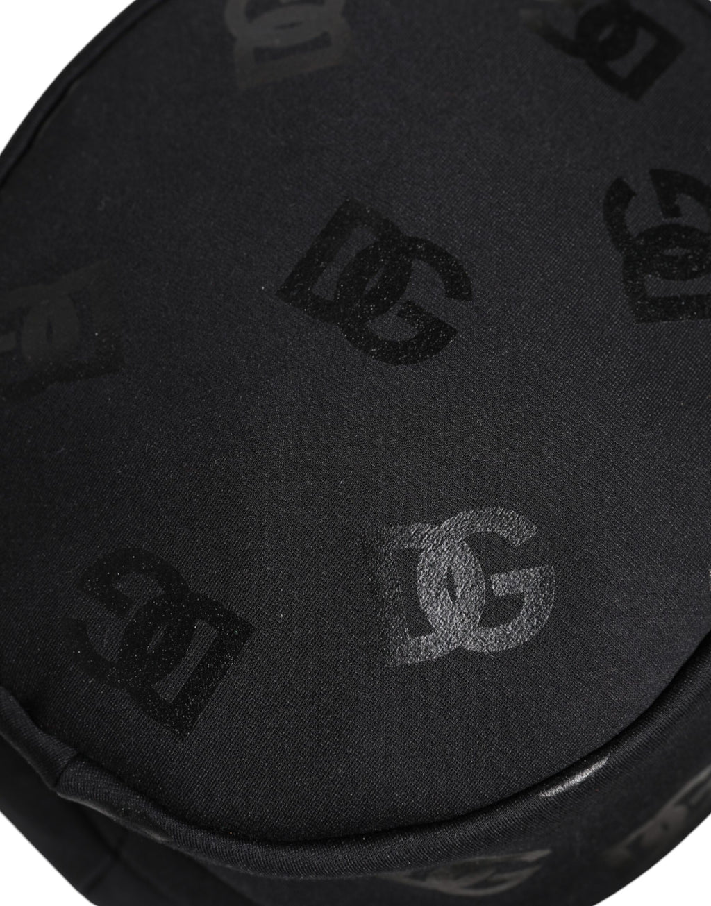 Dolce &amp; Gabbana Schwarzer Fischerhut aus Polyester-Jacquard mit DG-Monogramm