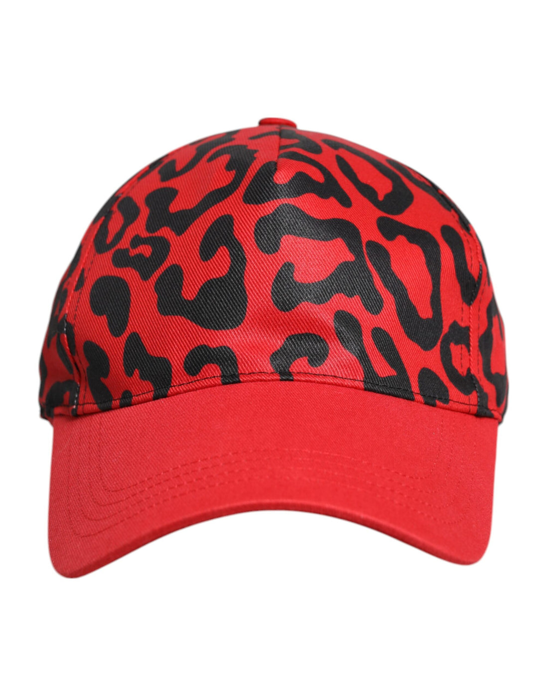 Dolce &amp; Gabbana Rote 6-Panel-Baseballkappe aus Baumwolle für Damen