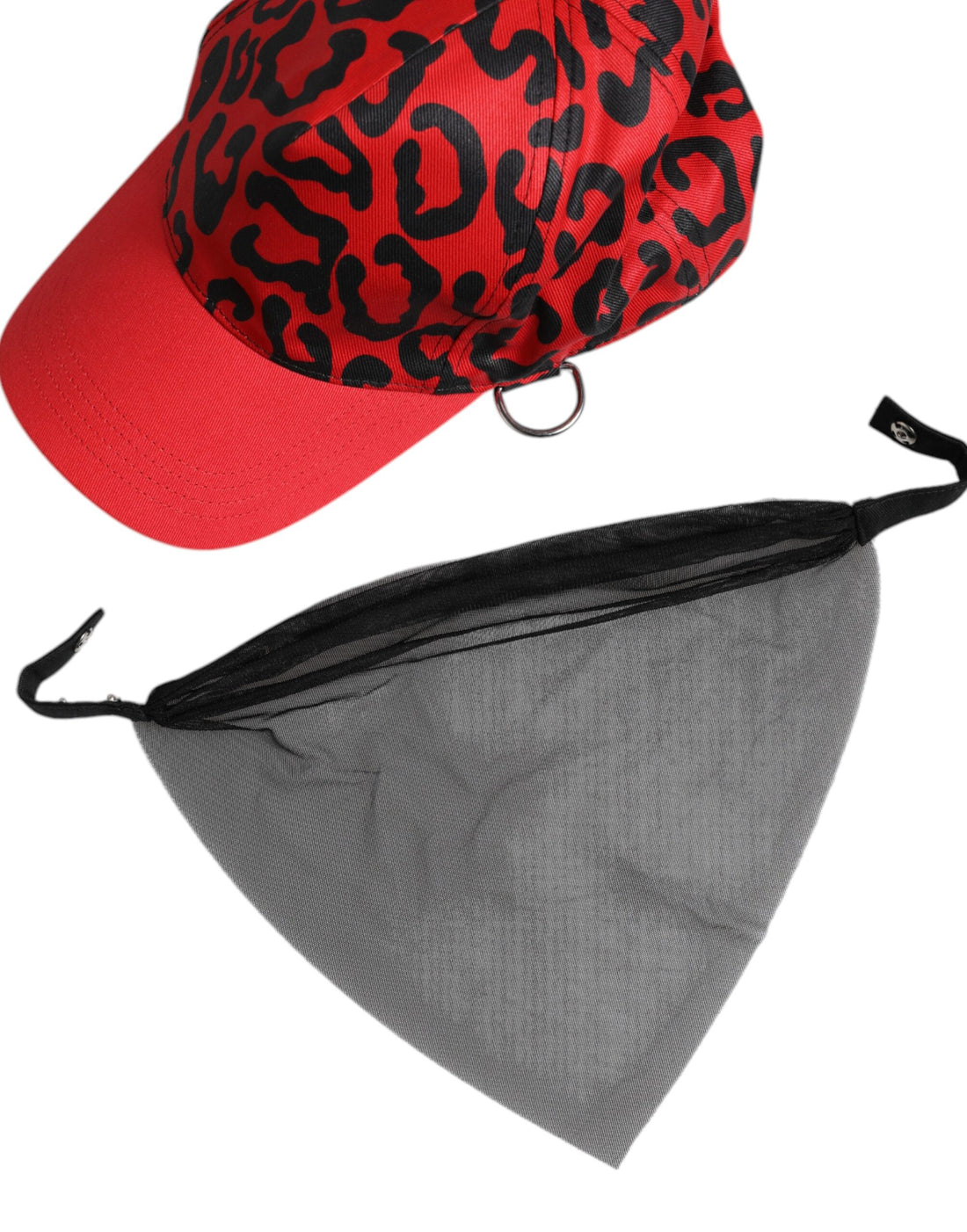 Dolce &amp; Gabbana Rote 6-Panel-Baseballkappe aus Baumwolle für Damen