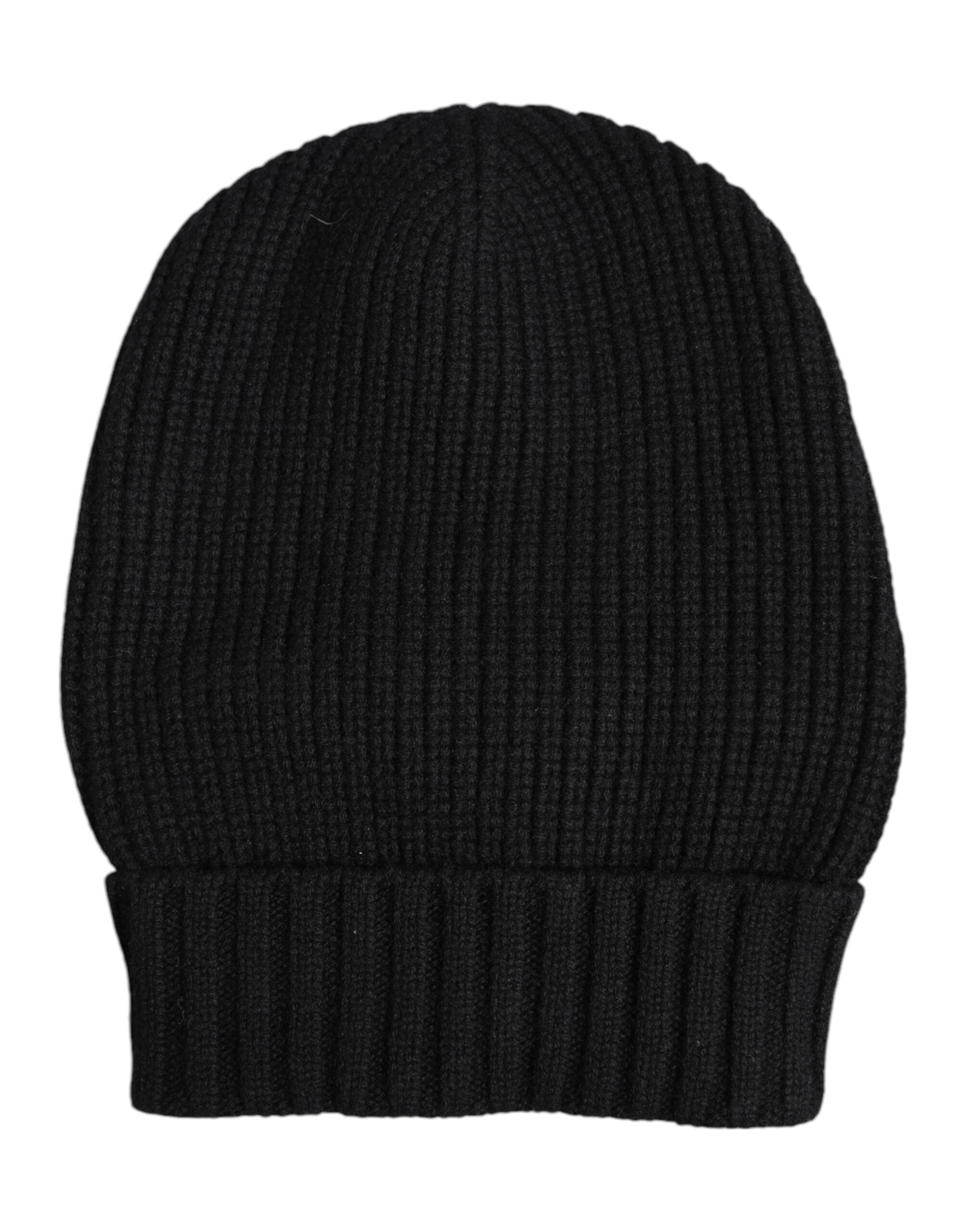Dolce &amp; Gabbana – Schwarze Wintermütze aus Kaschmir