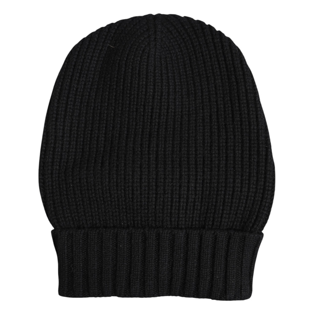 Dolce &amp; Gabbana – Schwarze Wintermütze aus Kaschmir
