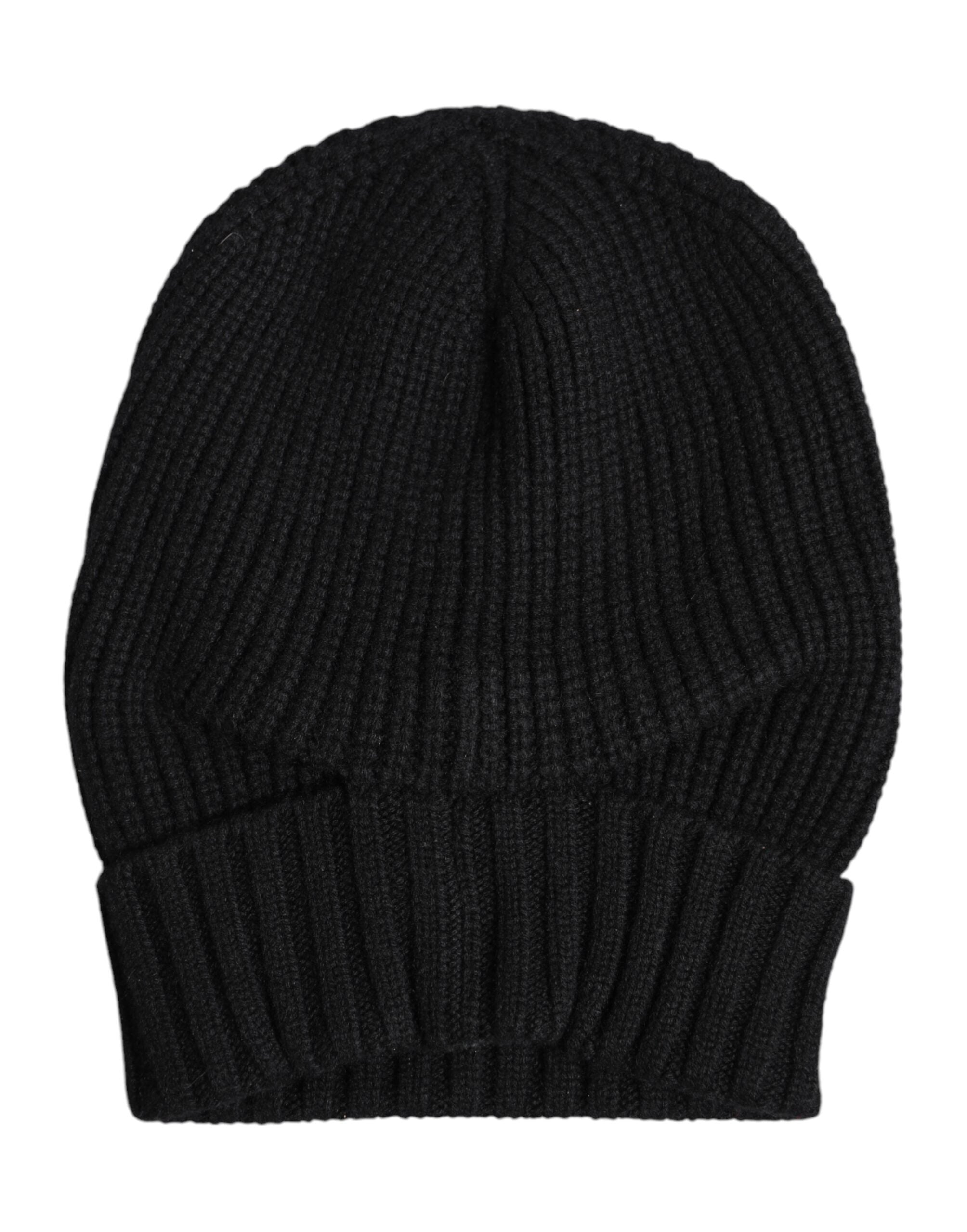 Dolce &amp; Gabbana – Schwarze Wintermütze aus Kaschmir
