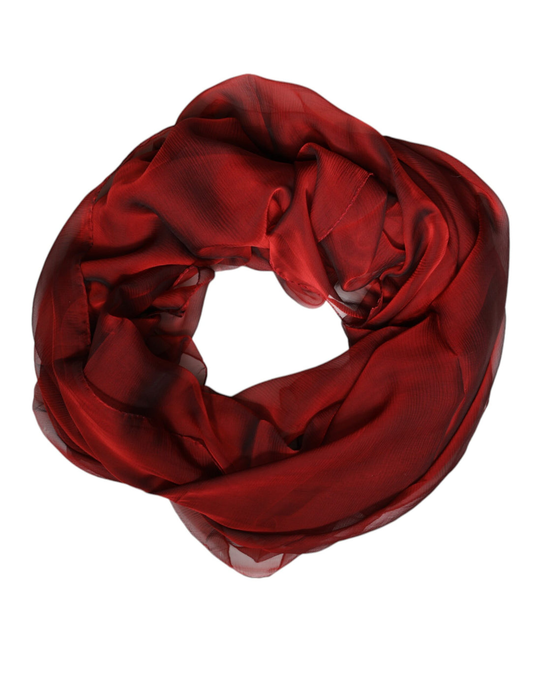 Dolce &amp; Gabbana Roter rechteckiger Seidenschal für Damen