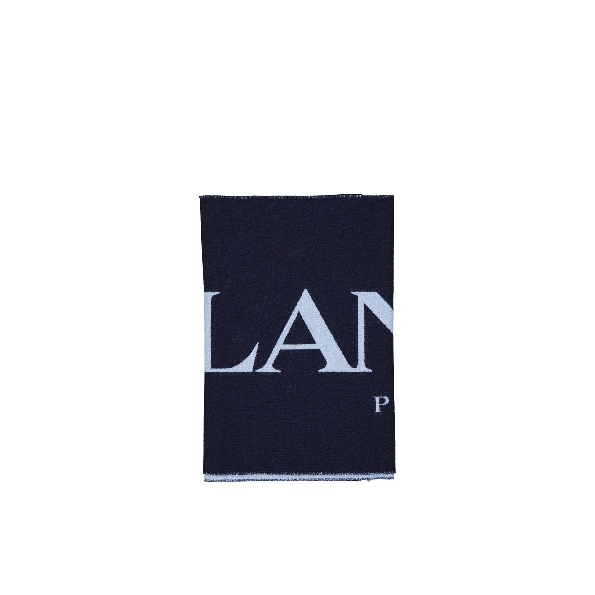 Lanvin Wool And Silk Logo Scarf