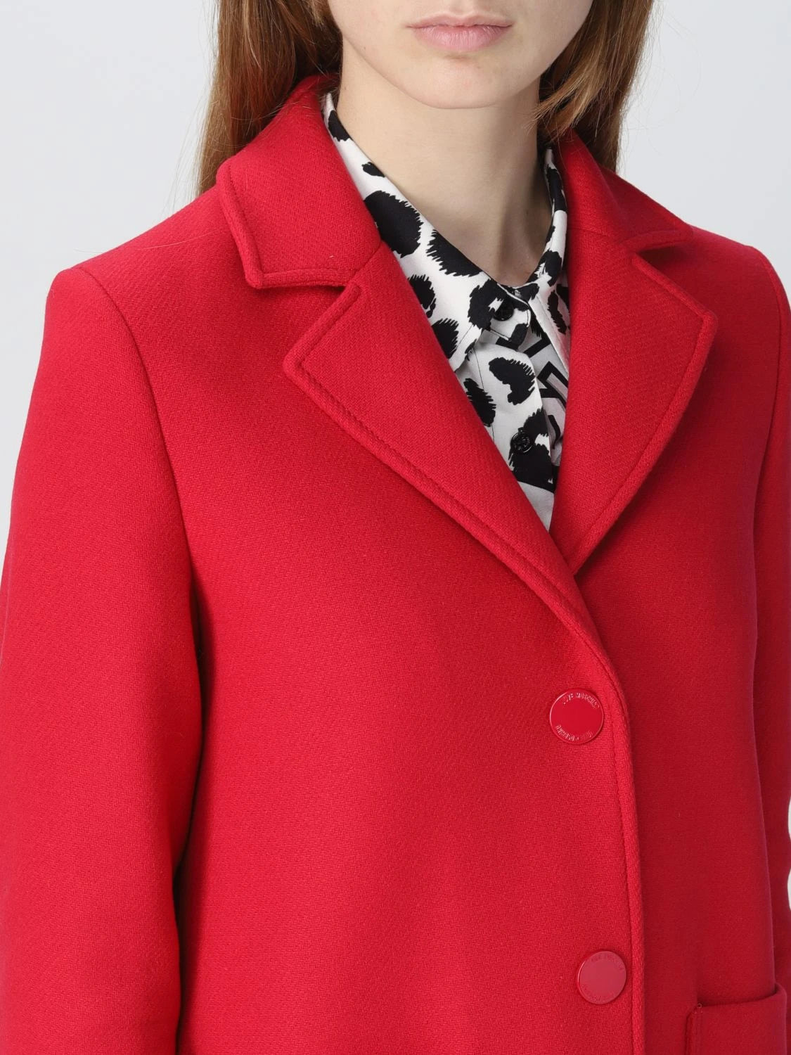 Love Moschino Coats Red Woman