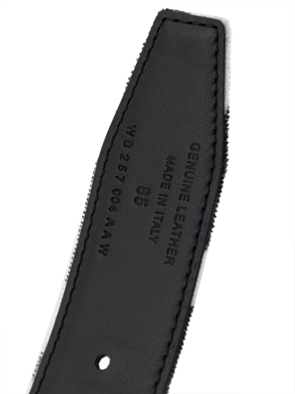 Tom Ford Black/White Velvet Belt