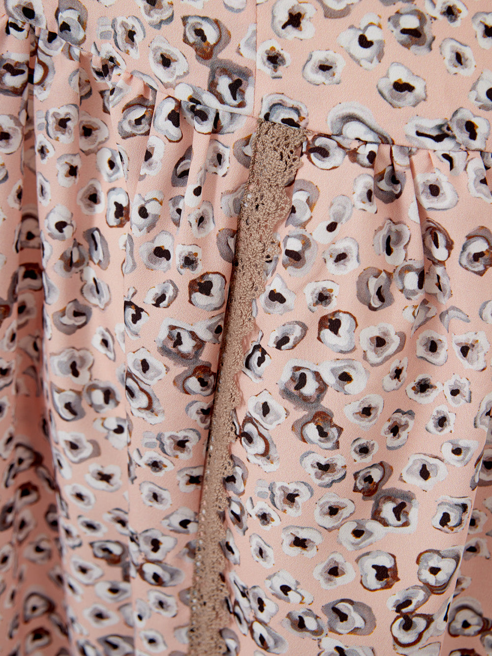 Flower print allover strapless dress