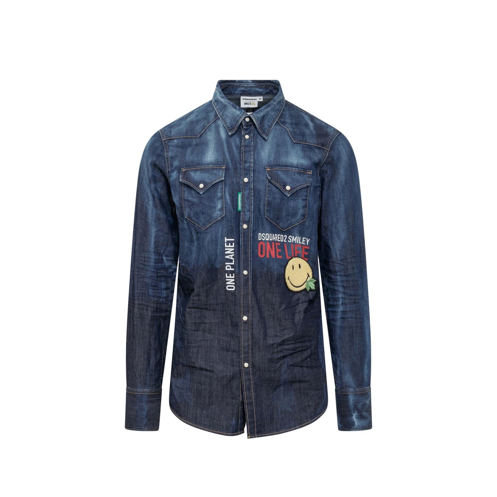 Dsquared2 x Smiley Denim Shirt