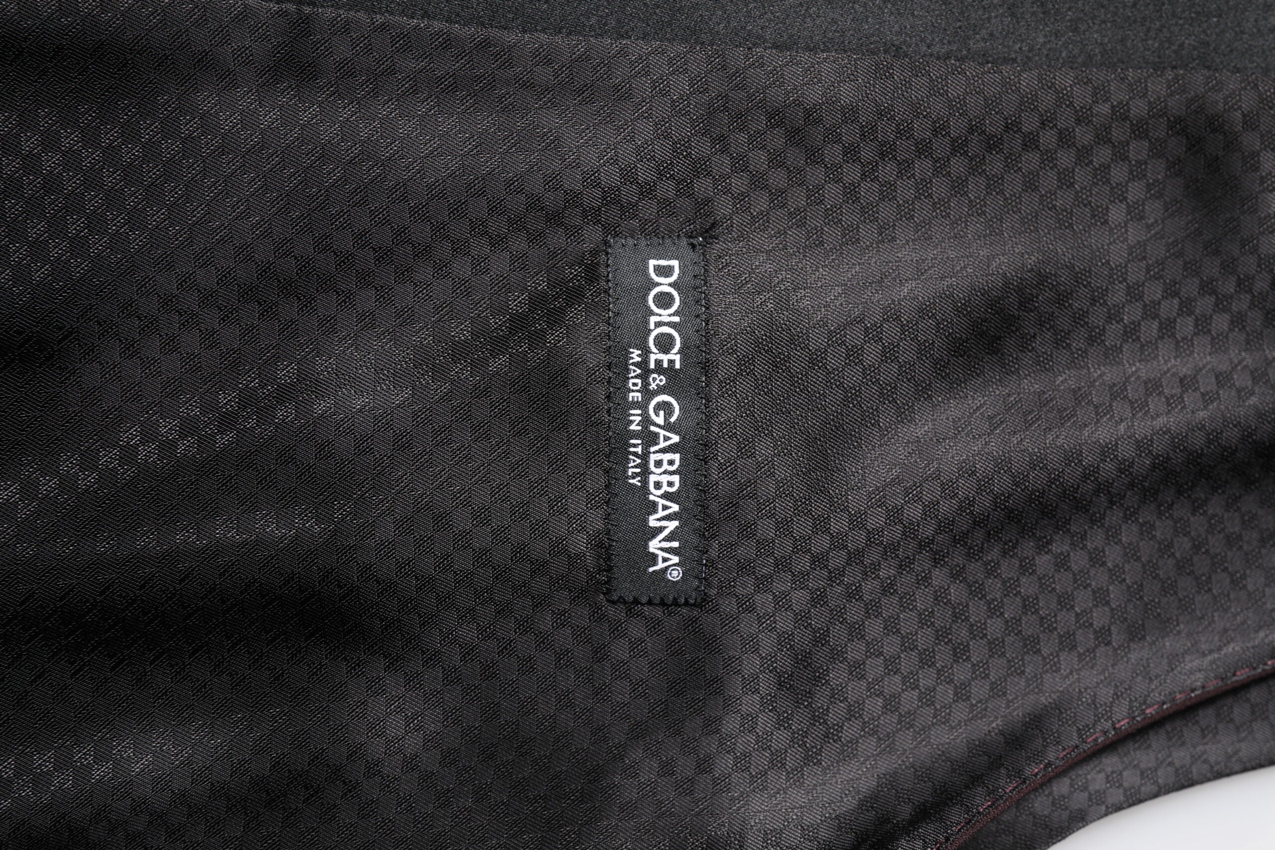 Dolce &amp; Gabbana Kastanienbraune Weste aus Wolle, formelle Weste