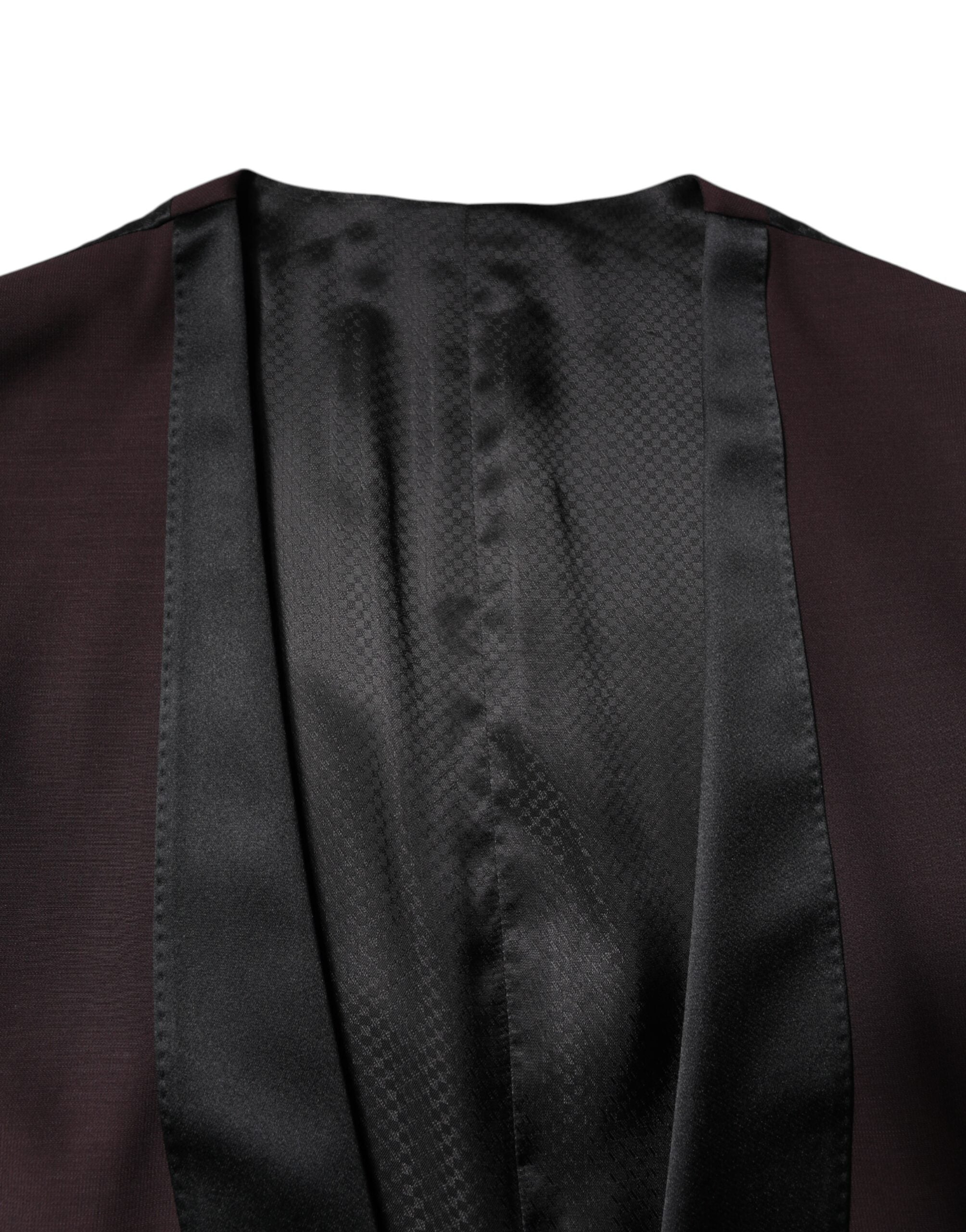 Dolce &amp; Gabbana Kastanienbraune Weste aus Wolle, formelle Weste