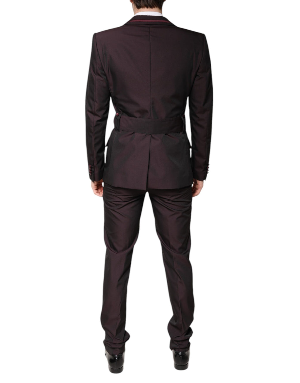 Dolce &amp; Gabbana – Kastanienbrauner, einreihiger, formeller, zweiteiliger Anzug