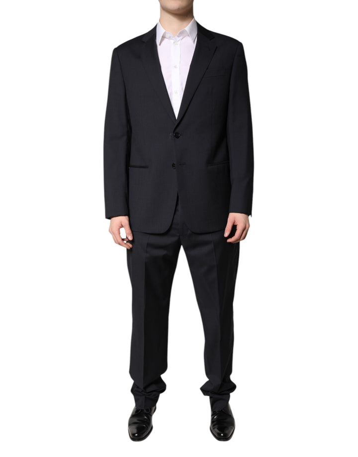 Emporio Armani – Schwarzer, einreihiger, formeller, zweiteiliger Anzug