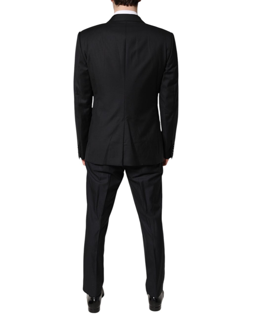 Dolce &amp; Gabbana – Schwarzer, zweireihiger, formeller 3-teiliger Anzug