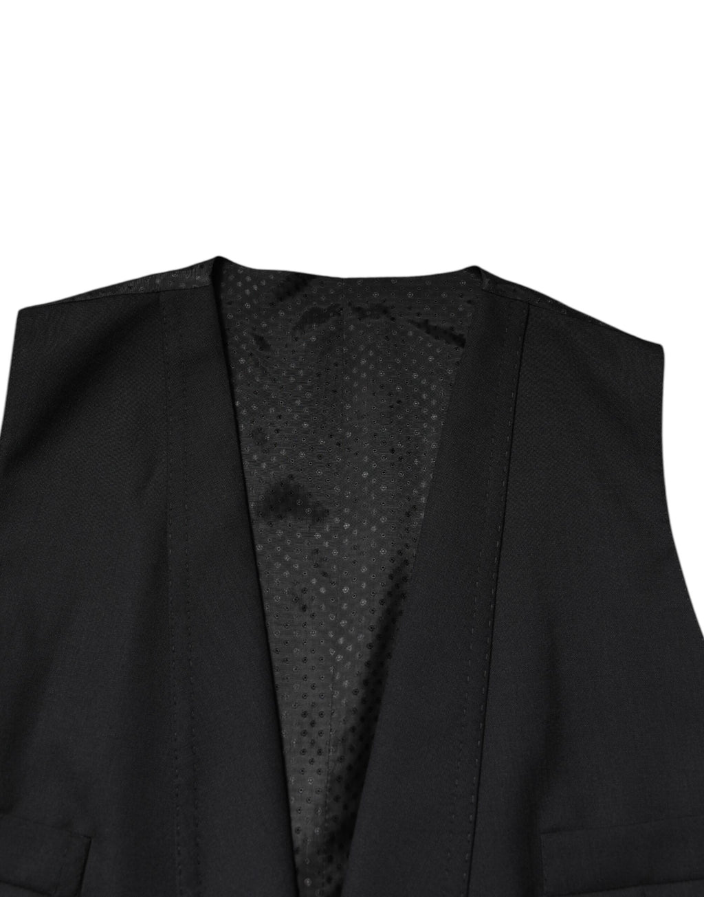Dolce &amp; Gabbana – Schwarzer, einreihiger, formeller Blazer mit Weste