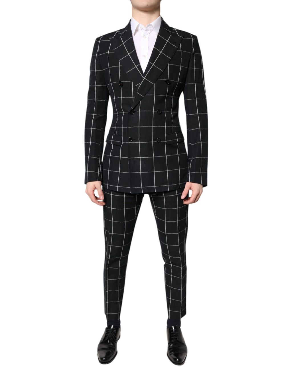 Dolce &amp; Gabbana – Schwarzer, zweireihiger TAORMINA-Anzug