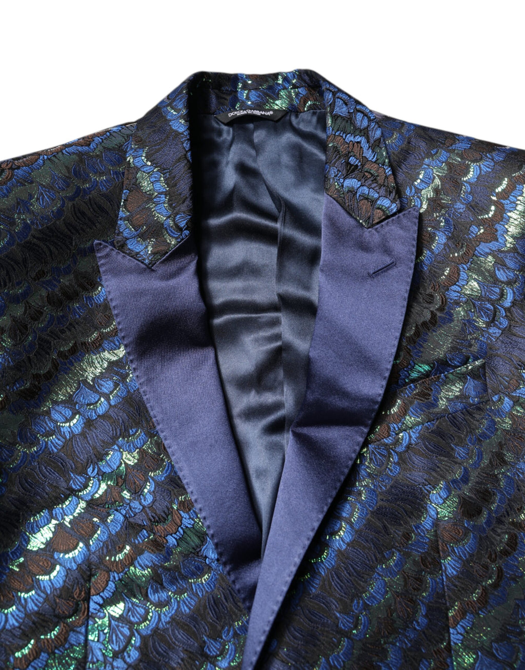 Dolce &amp; Gabbana – Mehrfarbiger 2-teiliger Anzug aus Polyester-Jacquard