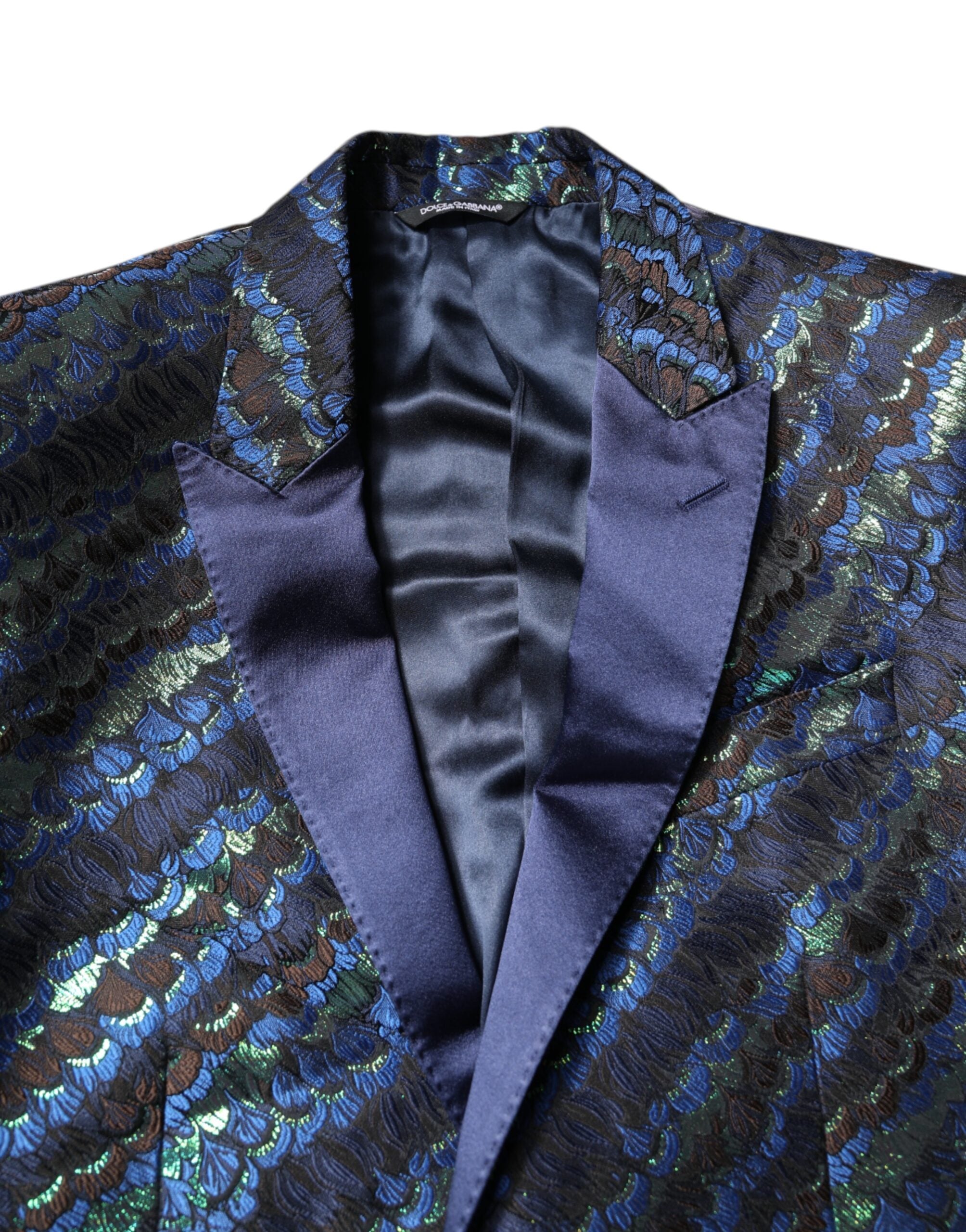 Dolce &amp; Gabbana – Mehrfarbiger 2-teiliger Anzug aus Polyester-Jacquard