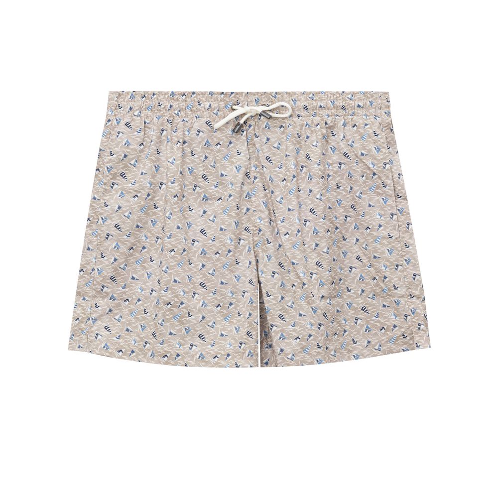 Canali Beige Polyester Swimwear
