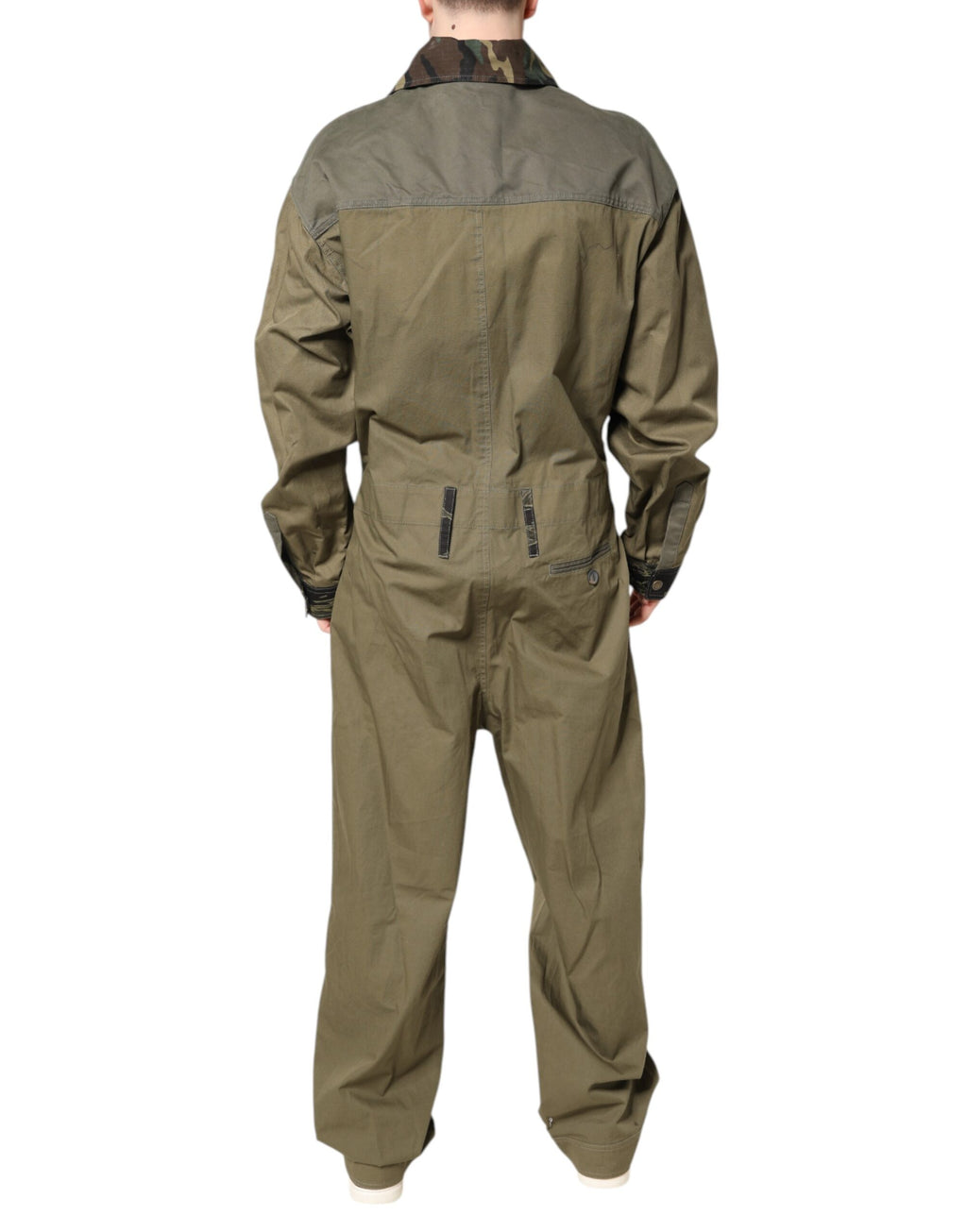Dolce &amp; Gabbana Braunes Baumwoll-Stretch-Hemd-Hosen-Freizeitset