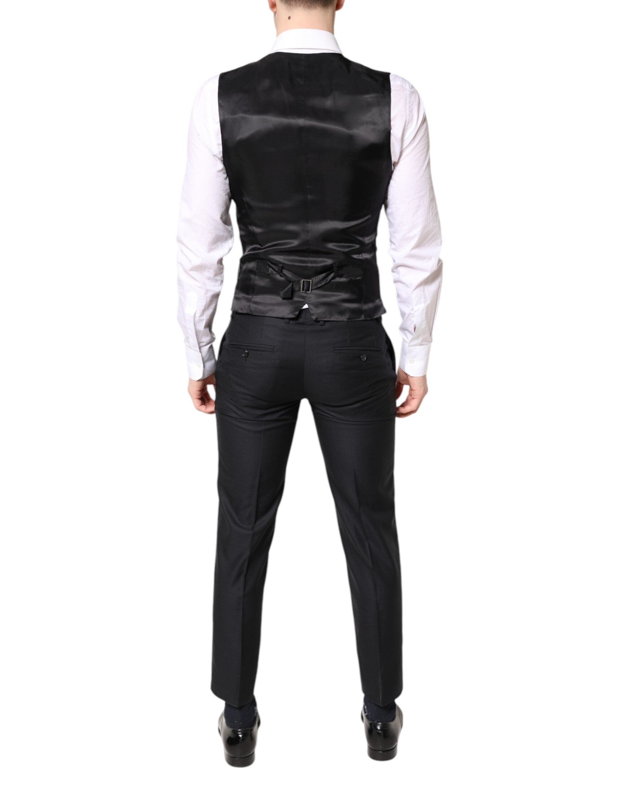Dolce &amp; Gabbana – Blauer MARTINI-Anzug aus Wolle, 3-teilig