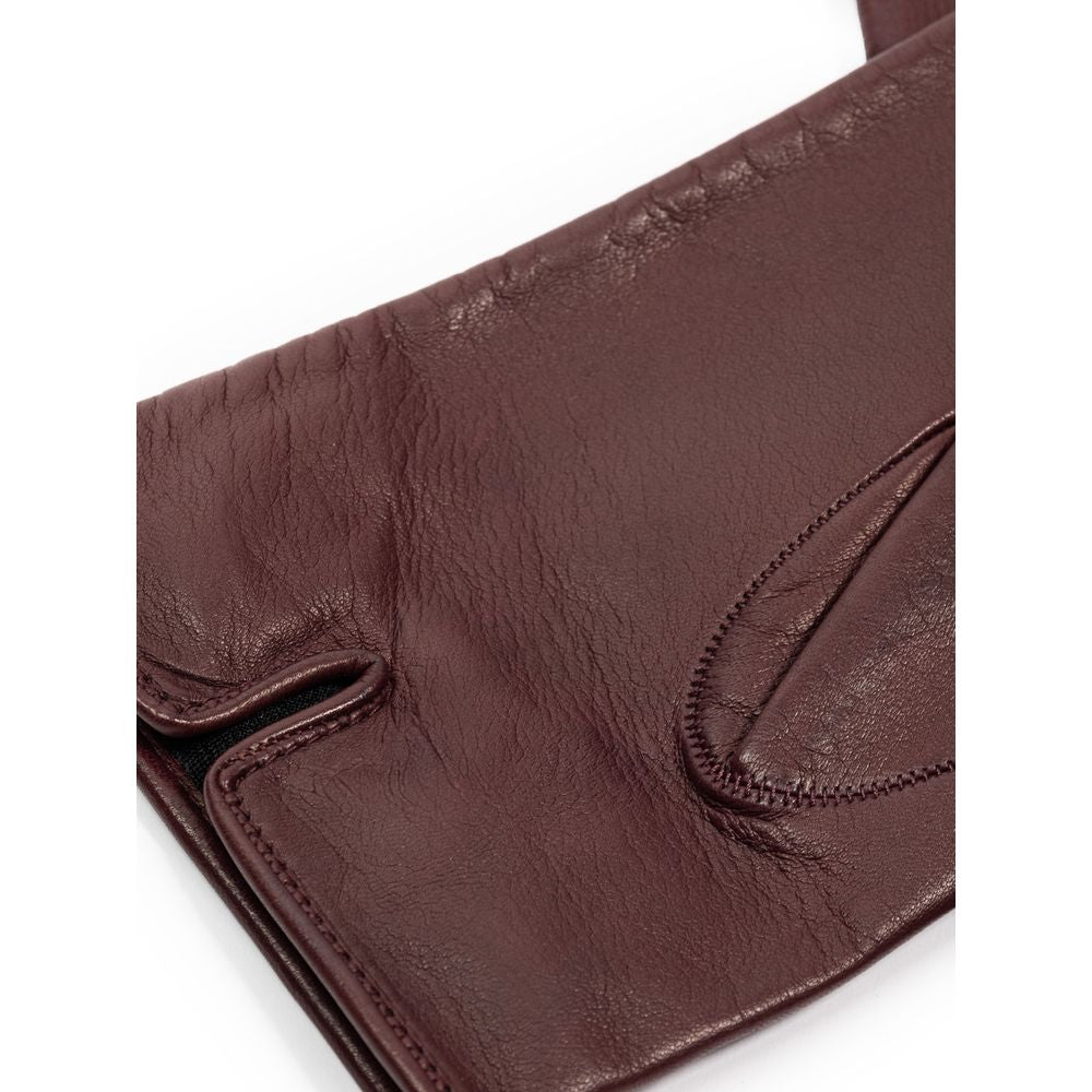 Dolce &amp; Gabbana Burgunder Lederbekleidung