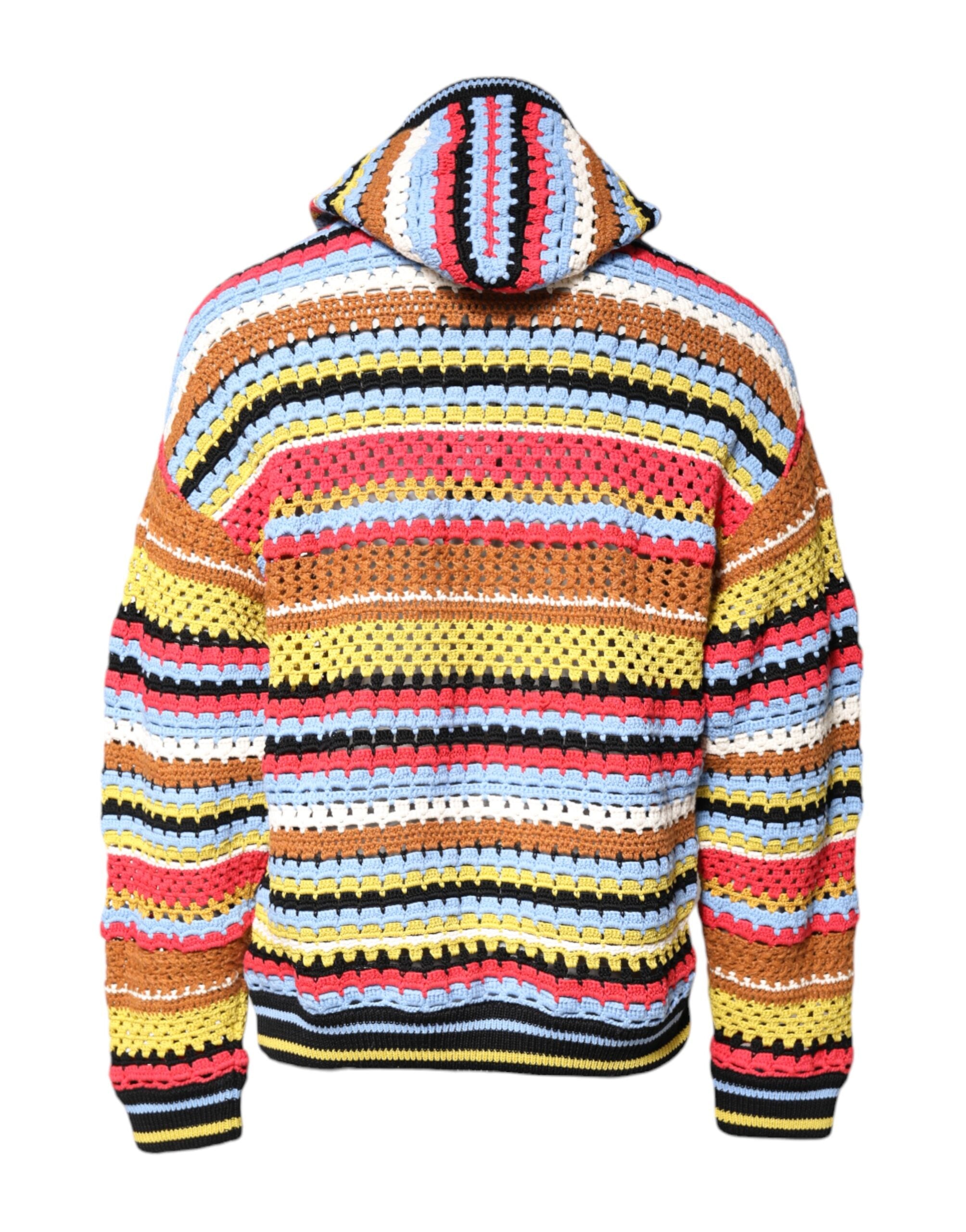 Dolce &amp; Gabbana Mehrfarbiger Kapuzenpullover aus Baumwolle