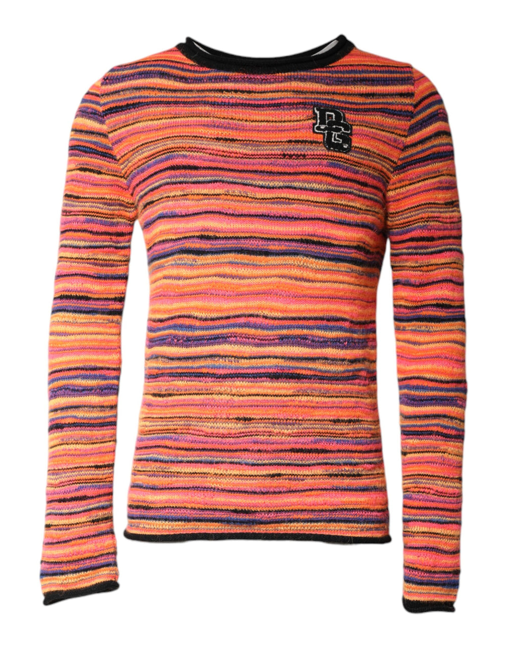 Dolce &amp; Gabbana Mehrfarbiger Pullover aus Wolle mit DGLogo-Strick