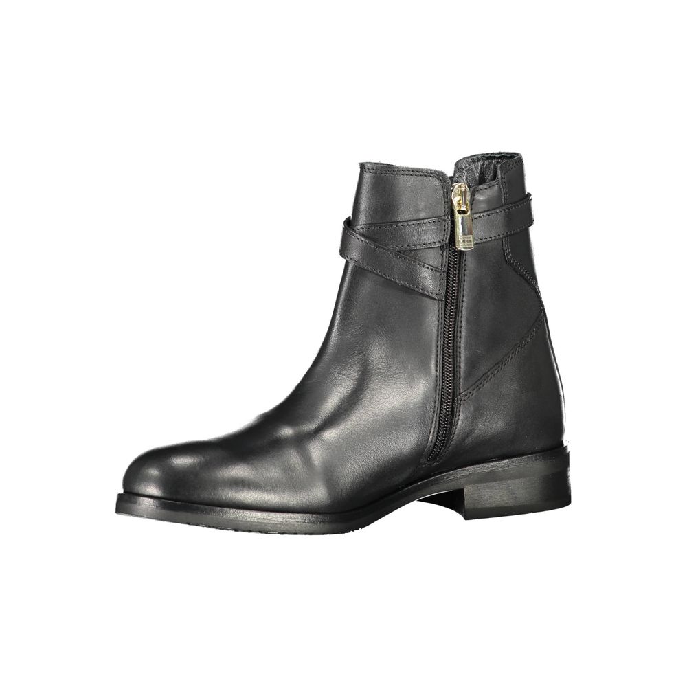 Tommy Hilfiger – Schwarze Lederstiefel für Damen