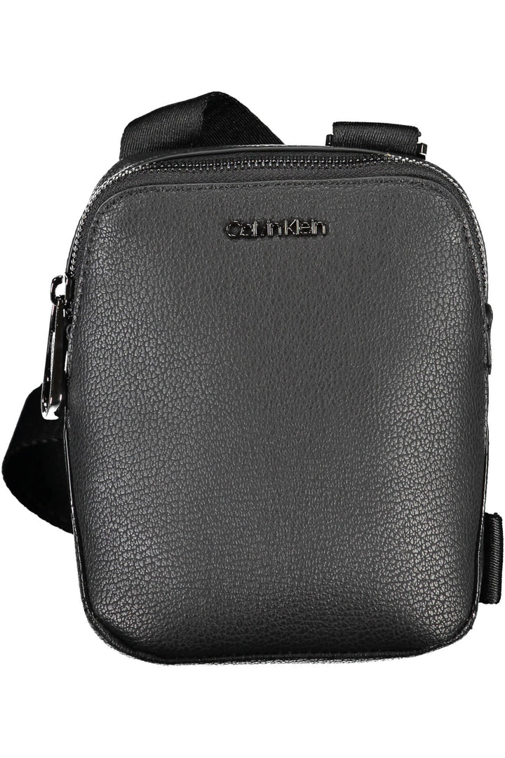 Men’s Black Shoulder Bag with Adjustable Strap