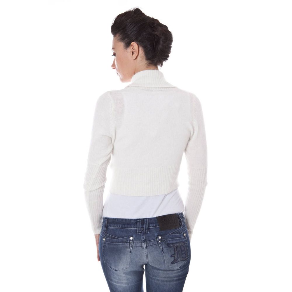Datch Weißer Wollpullover
