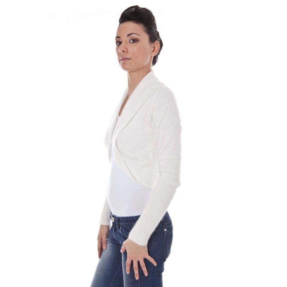 Datch Weißer Wollpullover