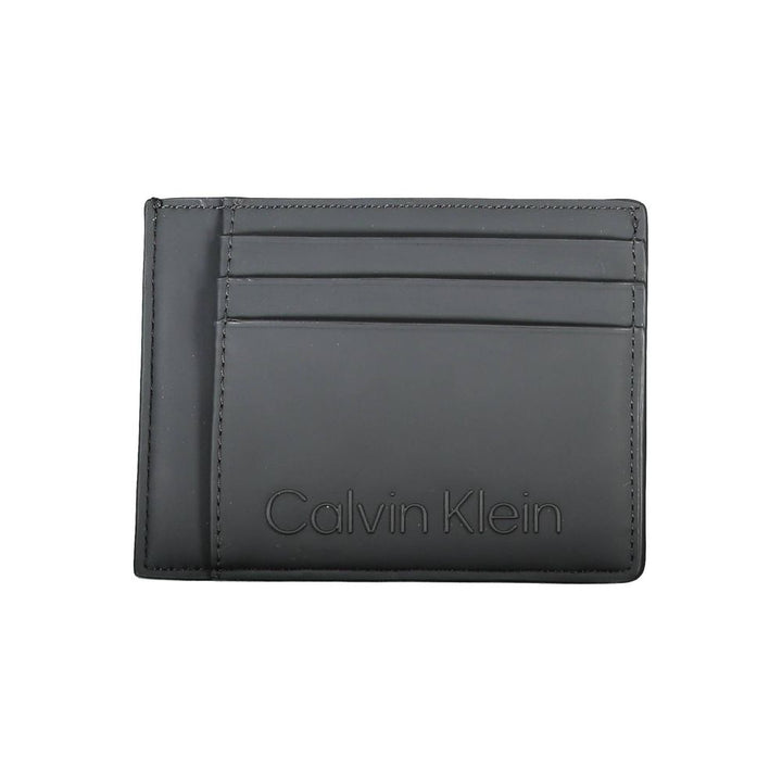 Calvin Klein Schwarze Polyester Herren Geldbörse