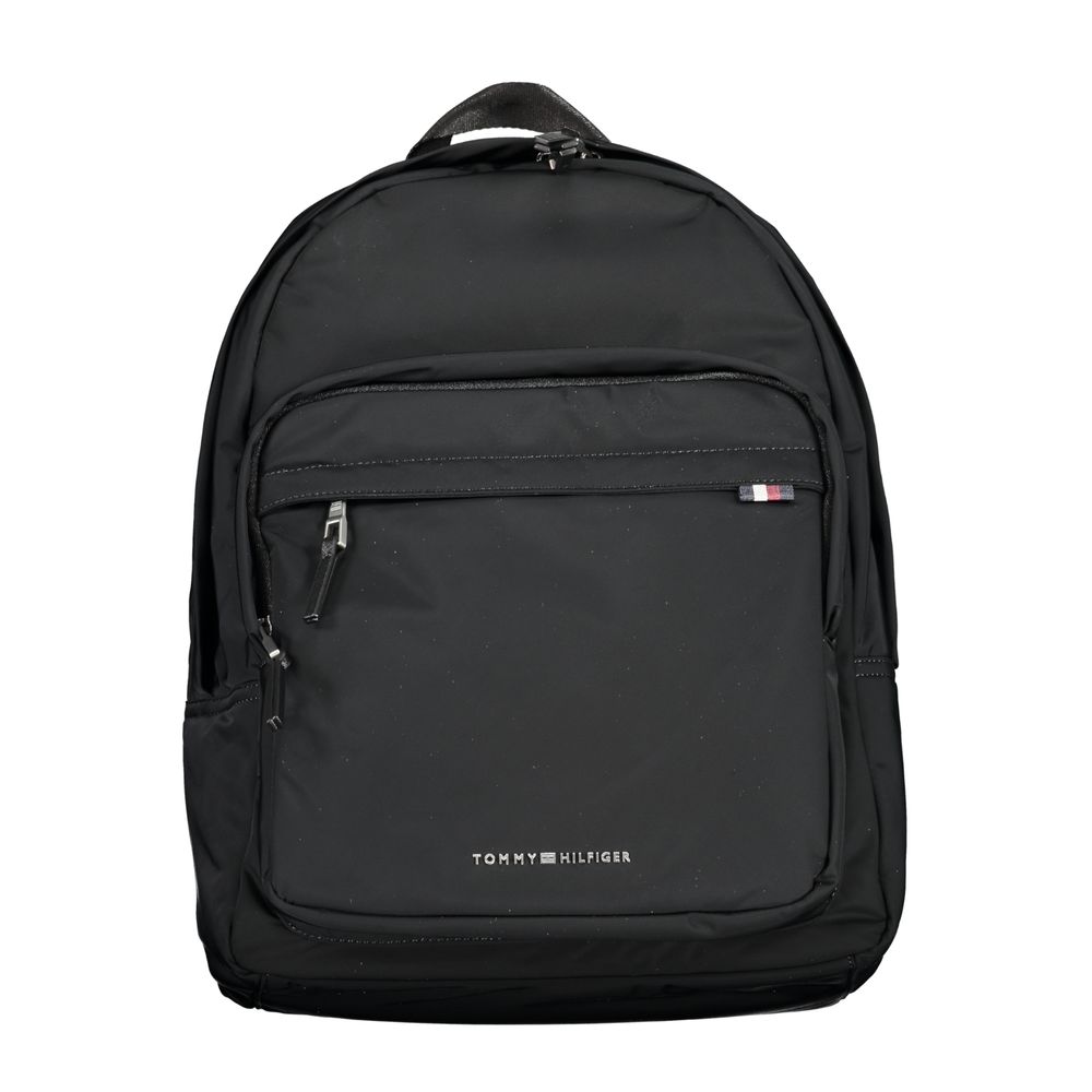 Tommy Hilfiger – Schwarzer Polyester-Rucksack