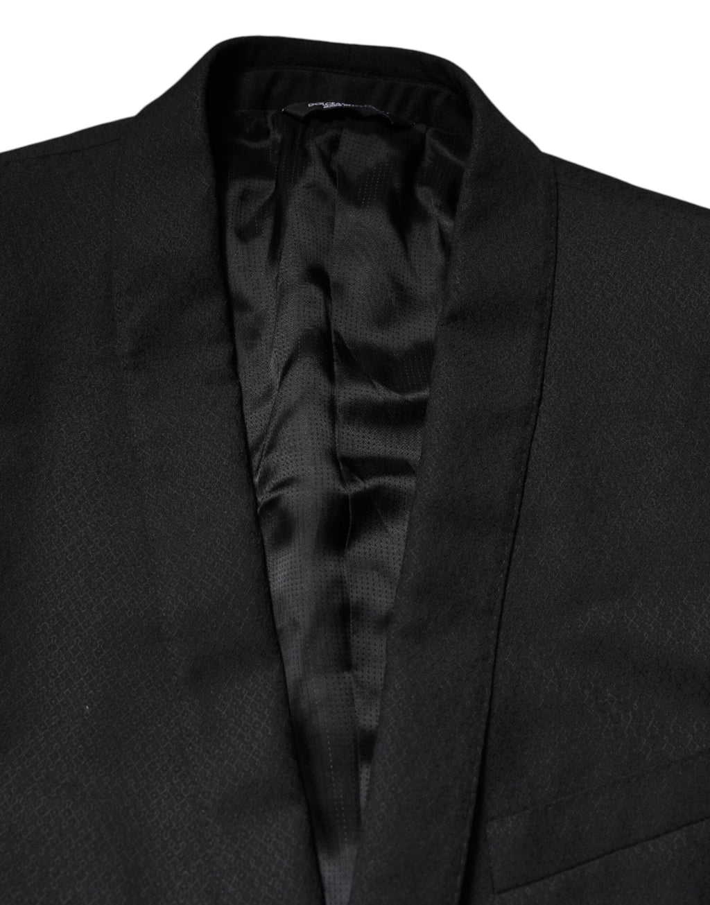 Dolce &amp; Gabbana Schwarz GOLD Einreihiger Anzugmantel Blazer