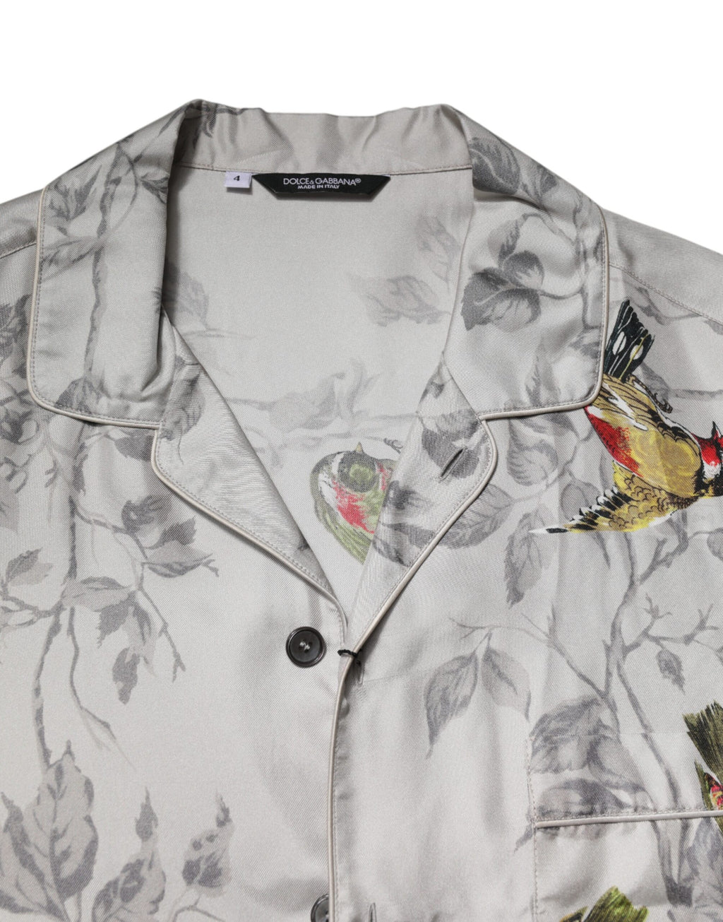Dolce &amp; Gabbana – Mehrfarbiges Button-Down-Hemd aus bedruckter Seide