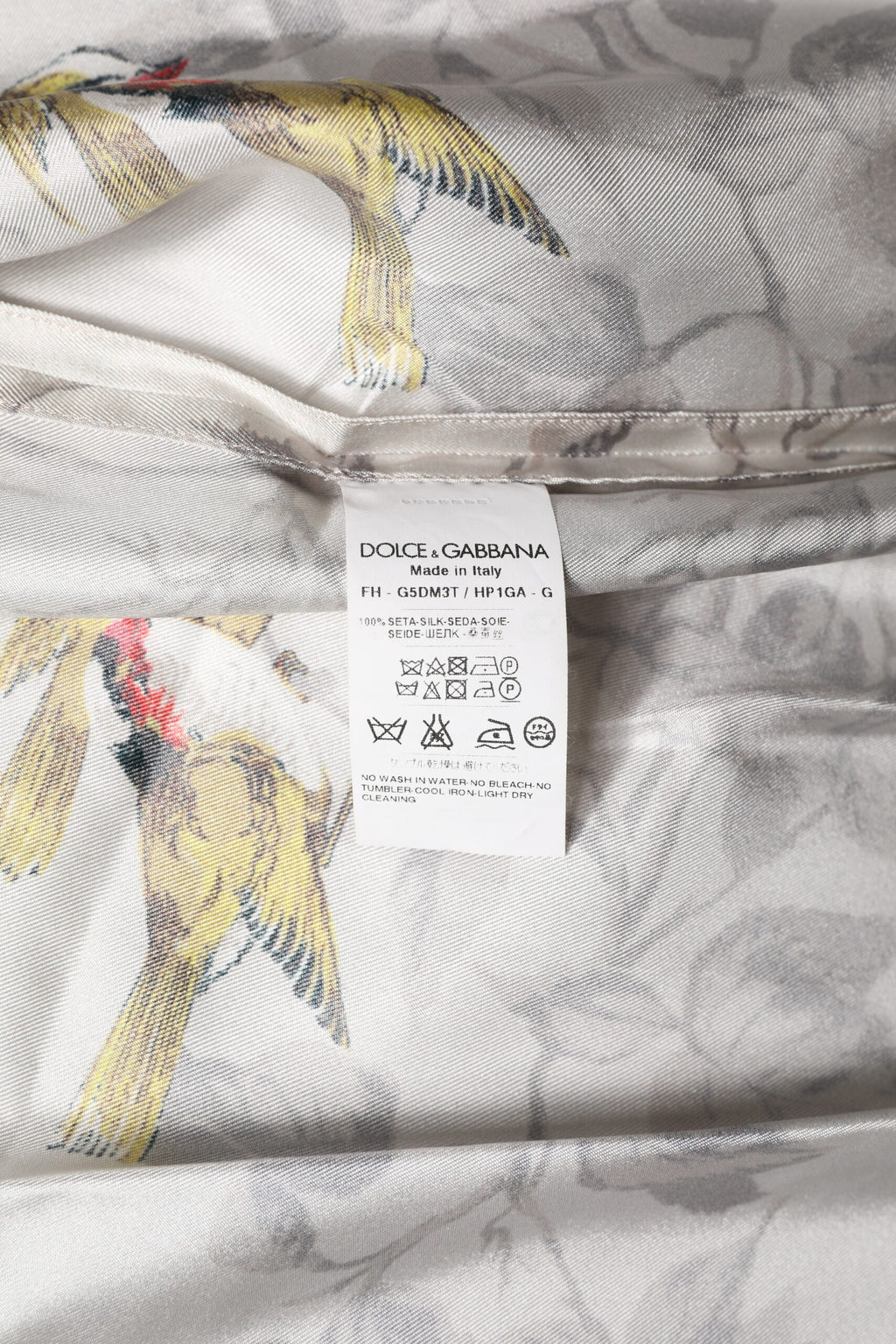 Dolce &amp; Gabbana – Mehrfarbiges Button-Down-Hemd aus bedruckter Seide