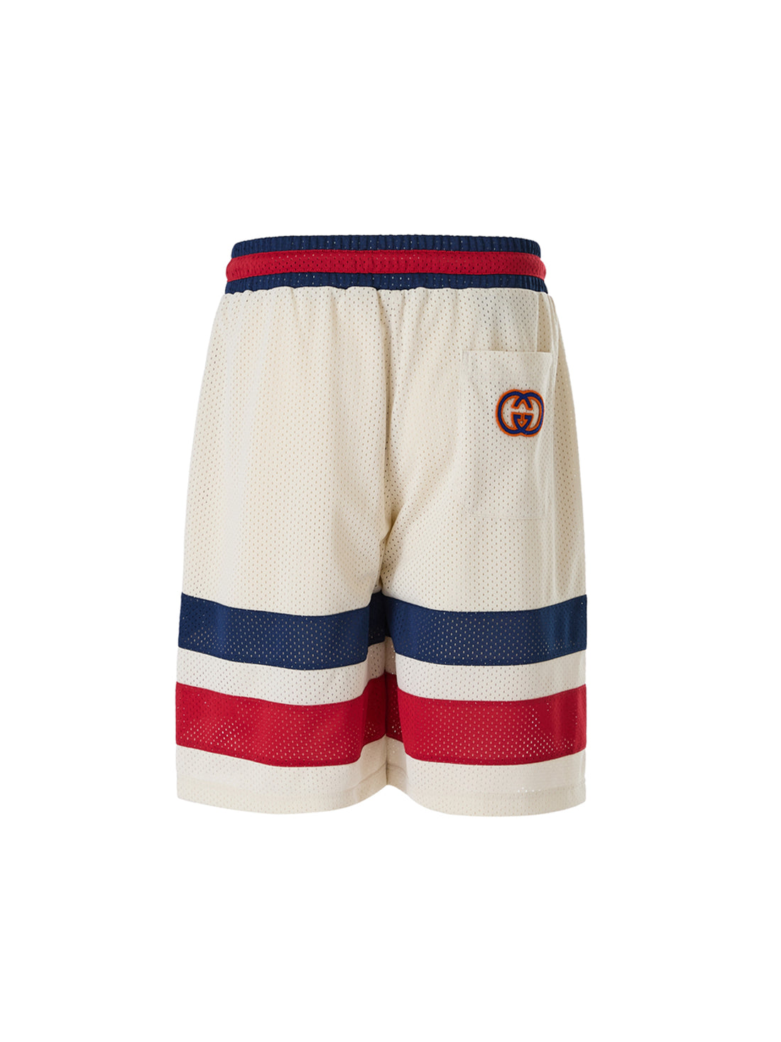 Cremefarbene Gucci-Shorts aus Polyester mit Logo