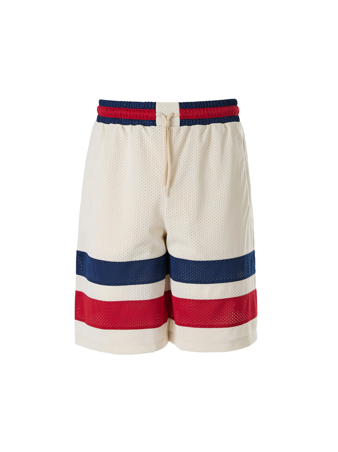 Cremefarbene Gucci-Shorts aus Polyester mit Logo