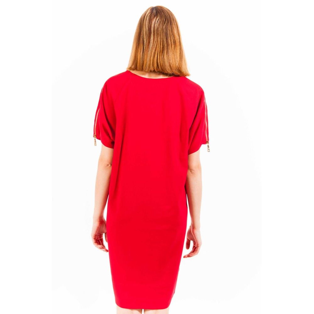 Love Moschino „Rotes Viskose-Damenkleid“