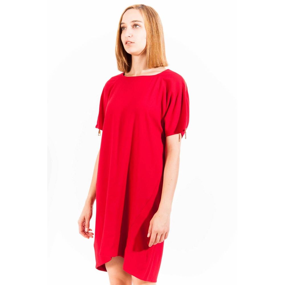 Love Moschino „Rotes Viskose-Damenkleid“